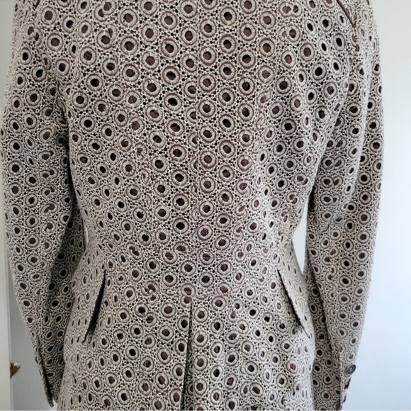 Suit Women's, Size 6 Jacket, Size 10 Skirt, Brown Polkadots, Seranni, Office - Picture 6 of 7